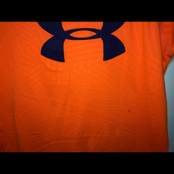 Under Armour Boys Orange Dry Fit Loose Shirt - Picture 5 of 6